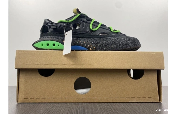 O-W Low Nike Green Blazer x Electro DH7863-001 Black 0910
